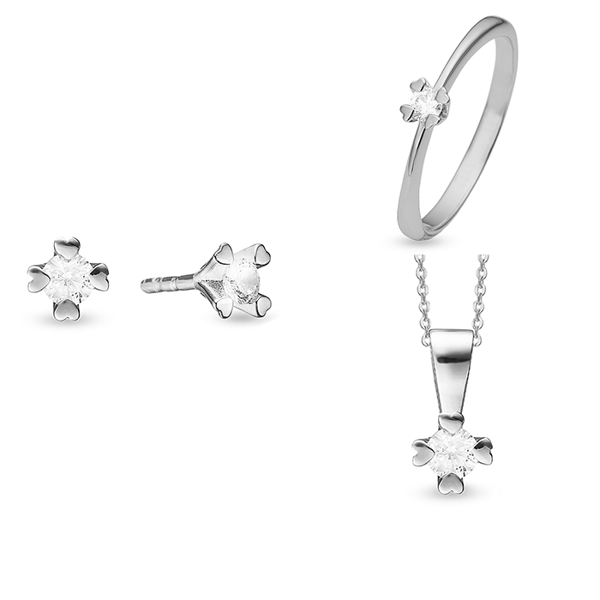 by Aagaard set , mit insgesamt 0,40 ct Wesselton VS